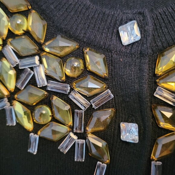 REBECCA TAYLOR WOMENS CARDIGAN WITH RHINESTONES SIZE XS - Picture 8 of 9